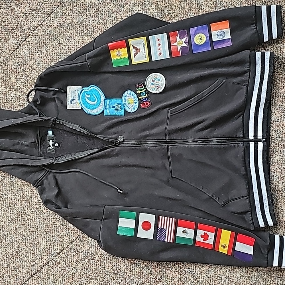 2xl Cookies zip up hoodie